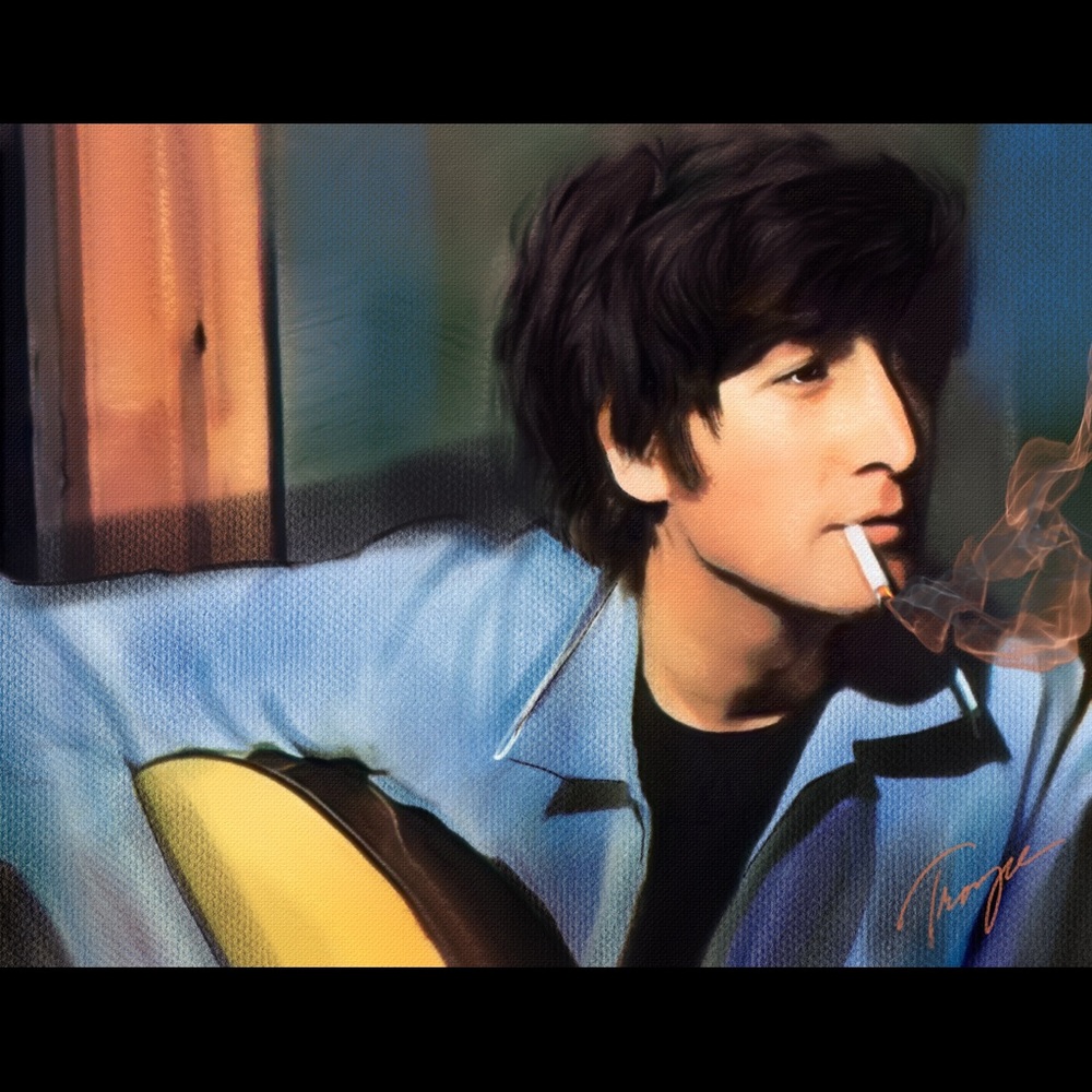 YOUNG JOHN print of a pastel by Connie Troupe